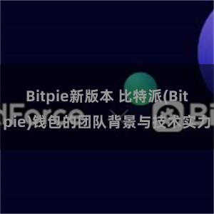 Bitpie新版本 比特派(Bitpie)钱包的团队背景与技术实力